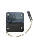 Black Biker Bifold Chain Wallet