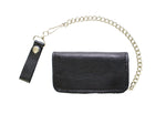 Black Biker Bifold Chain Wallet