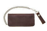 Heavy Duty Brown Leather Chain Wallet
