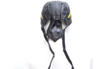 Leather Skull Cap with Colored Flames