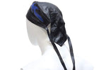 Leather Skull Cap with Colored Flames