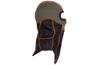 Biker Long Black & Gray Full Face Cotton Face Mask