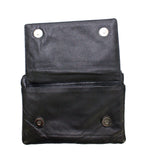 All Naked Cowhide Leather Black Studded Belt Bag