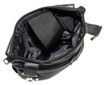 Black All Naked Cowhide Leather Gun Holster Belt Bag