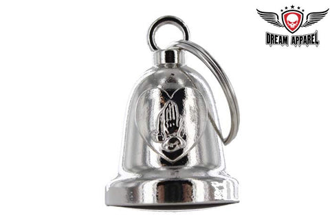 Praying Hands Chrome Motorcycle Bell