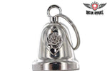 Rose & Heart Chrome Motorcycle Bell