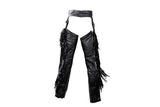 Women Chaps with Stud, Beaded Fringe and Fashion Strap