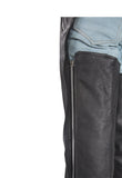 Motorcycle Leather Chaps With Leather Lacing