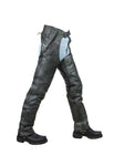 Naked Gray Cowhide Leather Chaps
