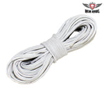 50 FT Leather Laces - White
