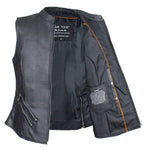 Women's Leather Gun Pocket Vest by Club Vest®