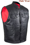 Men's Split Cowhide Gun Pocket Vest by Club Vest®