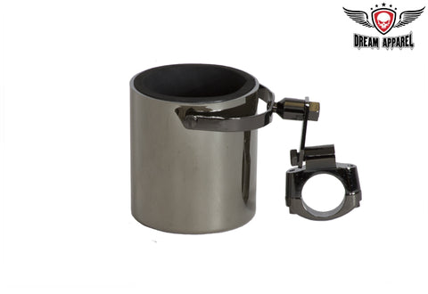 Black Chrome Motorcycle Cup Holder