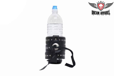 Motorcycle Drink Holder With Concho & Studs - Motorcycle Cup Holder