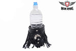 Motorcycle Cup Holder With Concho & Fringe