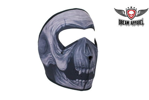 Skull with Fangs Neoprene Face Mask