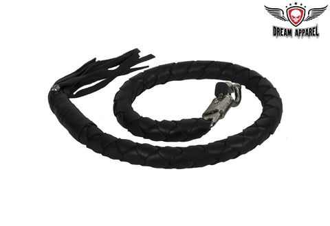 3" Fat Black Get Back Whip for Motorcycles