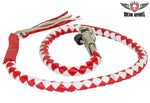 Red & White Get Back Whip For Motorcycles