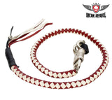 Red & White Get Back Whip For Motorcycles