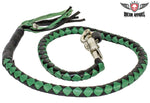 Green & Black Get Back Whip For Motorcycles