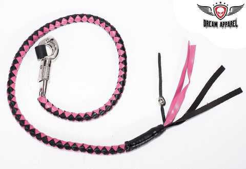 Black & Pink Get Back Whips For Motorcycles