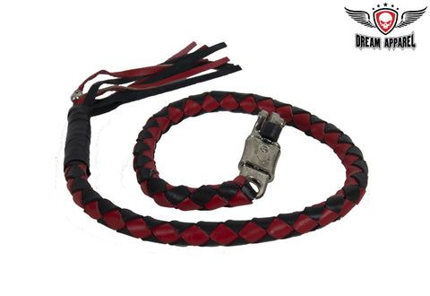 2" Red & Black Get Back Whip for Motorcycles
