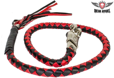 Red & Black Get Back Whip For Motorcycles