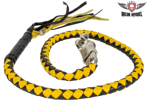 Black & Yellow Get Back Whip For Motorcycles