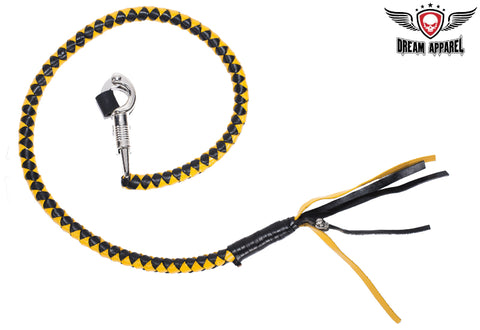 Yellow & Black Get Back Whip For Motorcycles