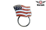 American Flag Glass Holder