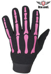 Pink Mechanic Skeleton Gloves