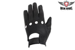 Leather Full Finger Gloves With Airvent Holes