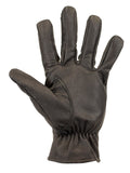 Black Naked Leather Riding Gloves
