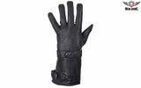 Long Leather Summer Motorcycle Glove