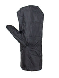 Long Raincover Black Naked Cowhide Leather Gauntlet Gloves