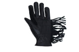 Women Full Finger Leather Gloves With Stylish Fringes