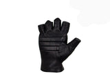 Deer Skin Leather Fingerless Riding Gloves