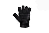 Deer Skin Leather Fingerless Riding Gloves