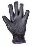 Purple-Heart Graphic Leather Gloves