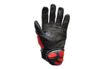 Mens Padded Red Racing Gloves