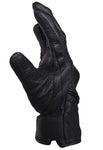 Mens Perforated Short Racing Gloves With Hard Knuckles