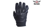 Men's Soft Leather Riding Short Gloves