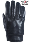 Men's Soft Leather Riding Short Gloves