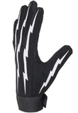 Black Mechanics Gloves with Lightning Bolts