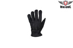 Ladies' Black Naked Leather Gloves
