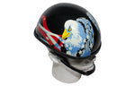 German Style Novelty Motorcycle Helmet W/ USA flag & Double Eagle