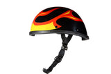 Shiny Eagle Style Novelty Motorcycle Helmet W/ Flame Graphic