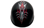 Crimson Knight Novelty Motorcycle Helmet - Tribal Design