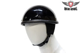 Smokey Shiny Novelty Motorcycle Helmet With Snaps & Visor