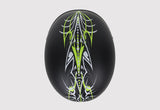 Green Machine Novelty Motorcycle Helmet - Tribal Design